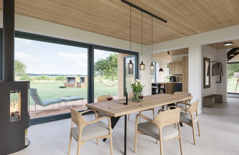 Architekturvisualisierung Wohnanlage Vogteihof – Wintergarten, 3D Rendering