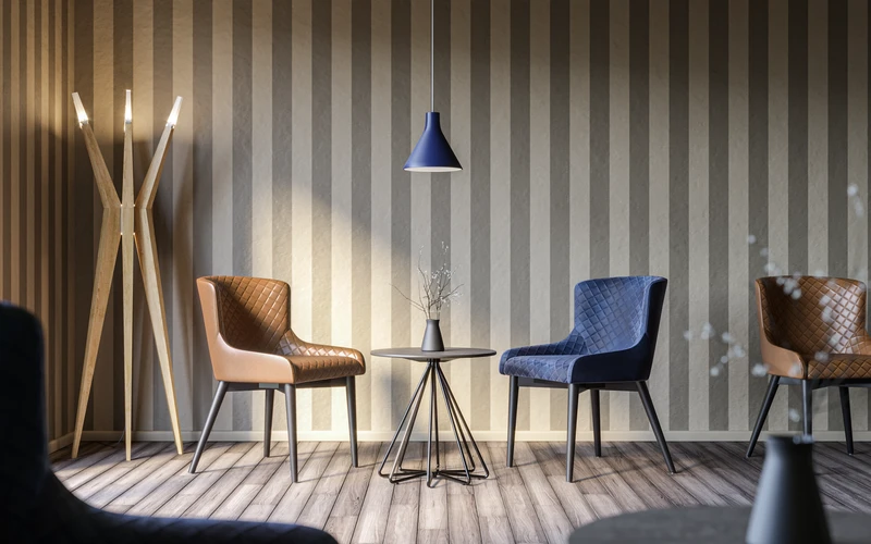 Produktvisualisierung GoIn Raumtrenner – Innenraum-Szene, 3D Rendering